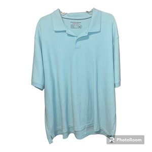 Men’s Saddlebred Light Blue Perfect Short Sleeve Polo Size XXL